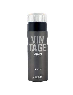 RiiFFS Vintage Miami Premium Imported Deodorant, Fresh & Soothing Fragrance, Long Lasting Body Spray For Men, Made in UAE, 200ml