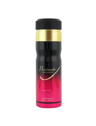 RiiFFS Passionate Women Premium Imported Deodorant, Fresh & Soothing Fragrance, Long Lasting Body Spray For Women, Made in UAE, 200ml