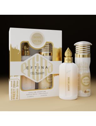 Eftina Body Musk Eau De Parfum 100ml + Free 200ml Perfumed Spray