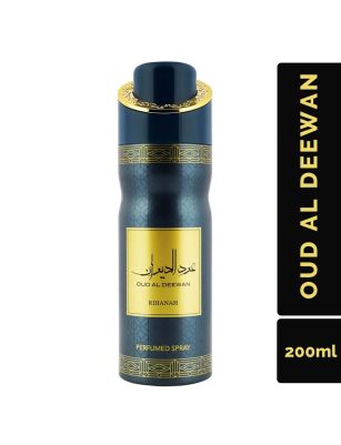 Rihanah Oud Al Deewan Perfumed Spray For Men (200ml)
