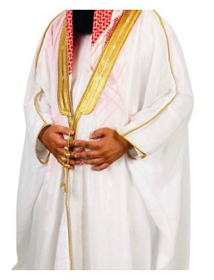 WHITE BISHT FOR MEN 